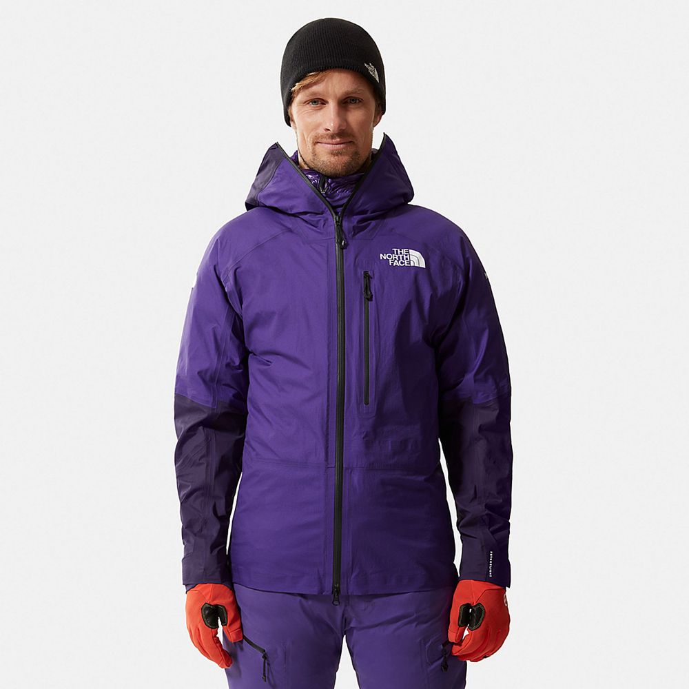 The North Face Waterproof Jackets Mens Australia - The North Face Amk L5 Futurelight™ Purple / Black